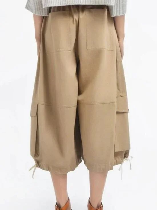 NWT CO Braies Cargo Wide Cropped Pants - Picture 7 of 10